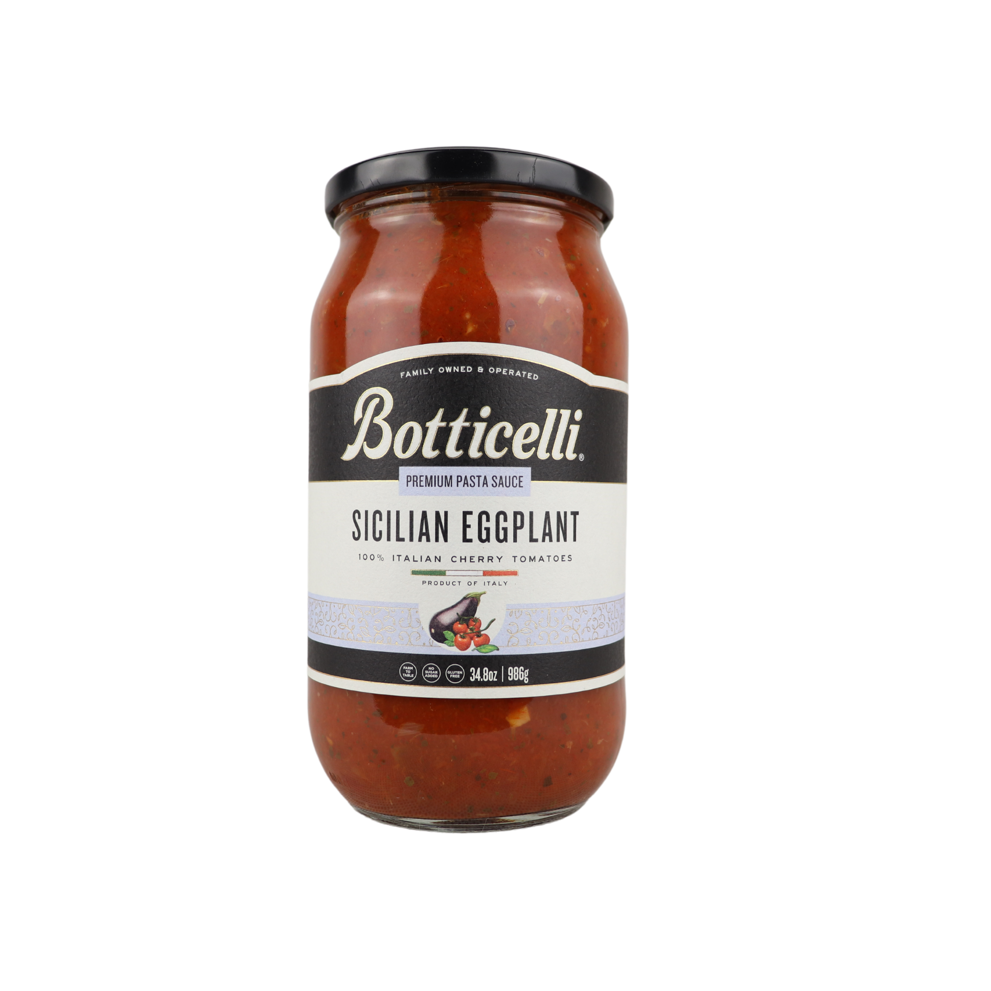 Botticelli Sicilian Eggplant Premium Pasta Sauce 986g Botticelli Sicilian Eggplant Premium Pasta Sauce 986g